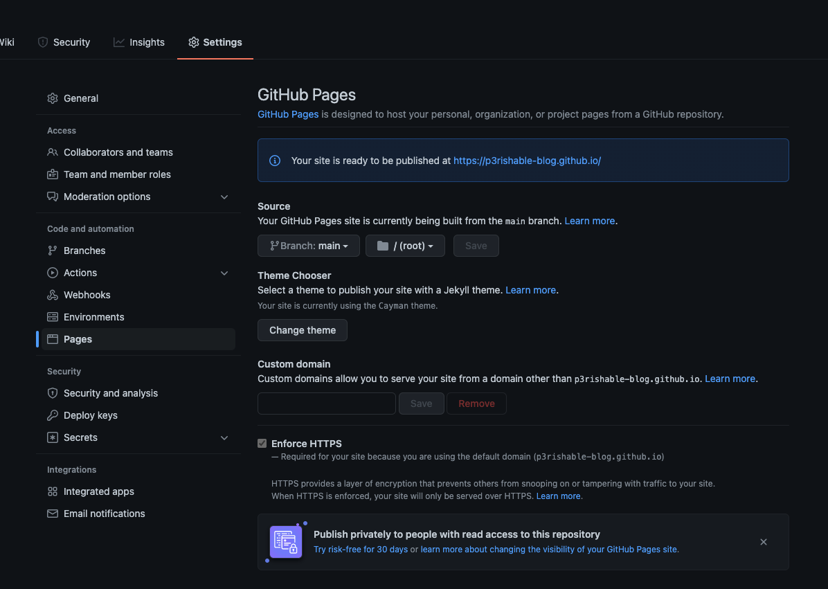 Host a Free Static Website in 5 minutes with Github Pages – P3rishable Blog